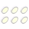 LED downlight set van 6 12W 840lm 3000K Ø170mm mat wit LED downlight set van 6 12W 840lm 3000K Ø170mm mat wit