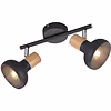 Trion Livori LED ceiling spotlight 2-light matte black E14 Trion Livori LED ceiling spotlight 2-light matte black E14