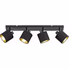 Trion Torry LED Plafondspot Mat Zwart 4-lichts (E14) Trion Torry LED Plafondspot Mat Zwart 4-lichts (E14)