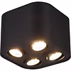 Trion Cosmin LED ceiling lamp 4x GU10 matte black adjustable Trion Cosmin LED ceiling lamp 4x GU10 matte black adjustable