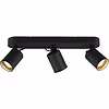 Trion Pirlo LED ceiling spotlight 3x GU10 matte black Trion Pirlo LED ceiling spotlight 3x GU10 matte black