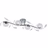 LED ceiling lamp Trion Ware 4-light G9 chrome 80x28 cm LED ceiling lamp Trion Ware 4-light G9 chrome 80x28 cm