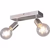 LED ceiling spotlight Trion Zuncka 2-light Matte Nickel E27 LED ceiling spotlight Trion Zuncka 2-light Matte Nickel E27