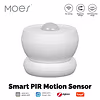 Slimme Zigbee Bewegingssensor | Inclusief gateway | 120° detectiehoek | 8m bereik | CR2450 batterij | Tuya Smart Life integratie | Compact ontwerp | Zigbee 3.0 | 38x32 mm