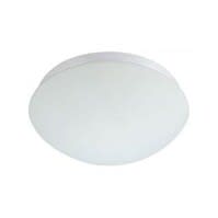 LED Plafondlamp Bewegingssensor – 360° – E27 – Ovaal – Mat Wit – Glas