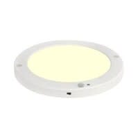 LED Ceiling Light Sensor Day/Night – 18W – 3000K – 360° – Round – Matt White