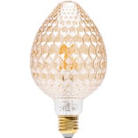 LED Lamp Trion Lamba Set 2 Stuks E27 4W Warm Wit 3000K Amber Glas