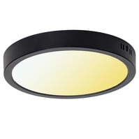 LED Paneel Velvalux 24W - Opbouw LED Downlight Rond Zwart