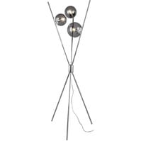 LED Floor Lamp Trion Lancia - 3-light Matte Chrome Aluminum