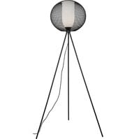 LED Floor Lamp Trion Filtran - Matte Black, Round & Elegant