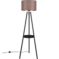 LED Floor Lamp Trion Loet - Black Metal Floor Lamp E27 Fitting