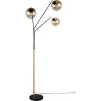 LED Floor Lamp Trion Tonton - 3-light Metal Black/Gold