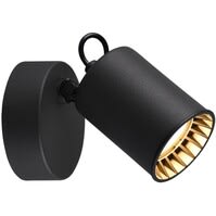 LED wandlamp | GU10 | 35W max | Mat zwart | Aluminium