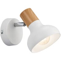 LED wandlamp | 10W | Mat wit | E14 | Rond | Metaal