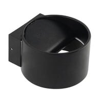 LED wandlamp | 8W | 4200K | Mat zwart | Rond | Aluminium