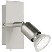 LED wandlamp | 3W | 3000K | GU10 | Matnikkel | Verstelbaar