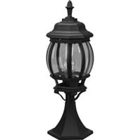 LED Tuinverlichting - Staand - Buitenlamp - Trion Velo Laag - E27 Fitting - Spatwaterdicht IP44 - Mat Zwart - Aluminium