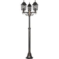 LED Tuinverlichting - Staand - Buitenlamp - Trion Torno - E27 Fitting - 3 Lichtpunten - Brons - Aluminium |