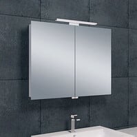LED Spiegelkast 80x60cm | 6W 6400K | Aluminium | Stopcontact