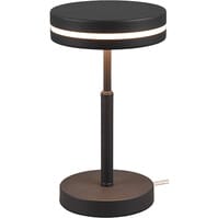 LED Tafellamp - Trion Franco - 6W - Warm Wit 3000K - Rond - Mat Antraciet - Aluminium