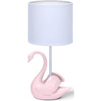 LED Table Lamp Aigi Juvino - Matte Pink Round Ceramic E14