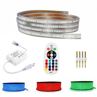 Smart Dimbare LED Strip Set 50m - RGB, Waterdicht IP65