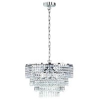 LED Pendant Lamp Trion Oranta - 3-light matte chrome design