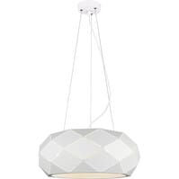 White LED Pendant Lamp - 3-light Matte White Aluminum
