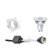 LED Vierkante Inbouwspot 3W GU10 Dimbaar 2700K