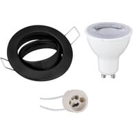 LED Spot GU10 6W Mat Zwart Ø82mm 390lm Dimbaar