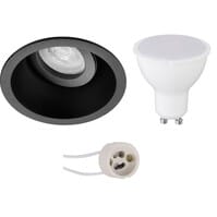 Pragmi Zano Pro LED inbouwspot 6W GU10 3000K dimbaar zwart Pragmi Zano Pro LED inbouwspot 6W GU10 3000K dimbaar zwart