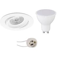 Dimmable LED recessed spotlight 6W GU10 3000K tiltable