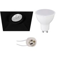 LED inbouwspot mat zwart 6W dimbaar GU10 4200K