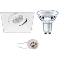 Dimbare GU10 LED Inbouwspot 4W 3000K Kantelbaar 40°