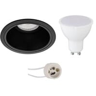 Pragmi Minko Pro 6W LED recessed spotlight matte black 4200K dimmable