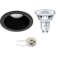 LED recessed spotlight GU10 4.6W 3000K 370lm matte black