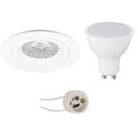 LED Inbouwspot GU10 8W 630lm 6400K Mat Wit