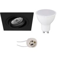Pragmi Borny Pro 6W LED inbouwspot GU10 mat zwart 4200K