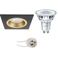 LED Spotlight Set 4W GU10 Dimmable - Square Recessed 2700K
