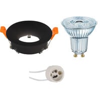 Dimbare LED inbouwspot 4W GU10 Mat Zwart 3000K