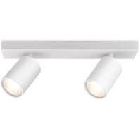 Brinton Betin LED plafondspot mat wit aluminium 2x GU10