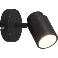 Trion Artion LED wall spotlight GU10 matte black IP44