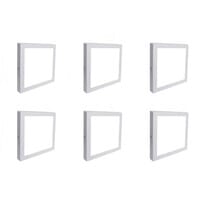 LED Downlight 6-pack 18W 1850lm 6000K Vierkant 225mm Opbouw LED Downlight 6-pack 18W 1850lm 6000K Vierkant 225mm Opbouw