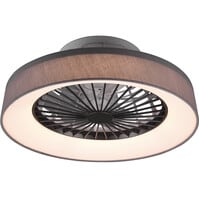 Trion Farali LED plafondventilator 30W dimbaar matgrijs