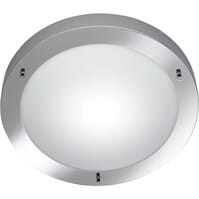 Trion Condi LED plafondlamp Ø310 mm IP44 chroom E27