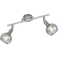 LED Ceiling Spotlight Trion Brista 2-light Gloss Chrome Ø40cm