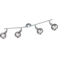 Trion Brista LED ceiling spotlight 4-light Ø850 polished chrome