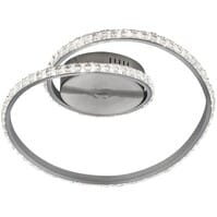 Trion Nubi LED plafondlamp mat grijs 19W 1700lm RGBW dimbaar