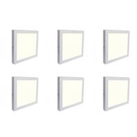 LED Downlight Set 6x 18W 1850lm 4200K – Matte White