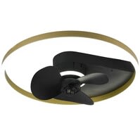 Trion Borkino LED plafondventilator 30W mat zwart